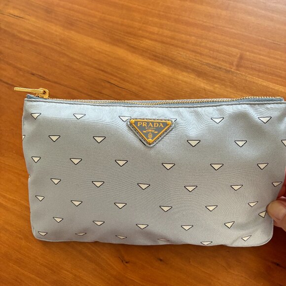 Prada Blue Satin Sleep Mask - Picture 1 of 4